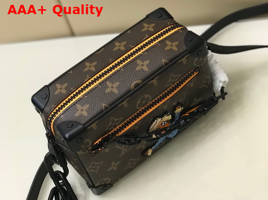 Louis Vuitton Mini Soft Trunk Made from Monogram Canvas with Trim in Matte Black Leather M80159 Replica