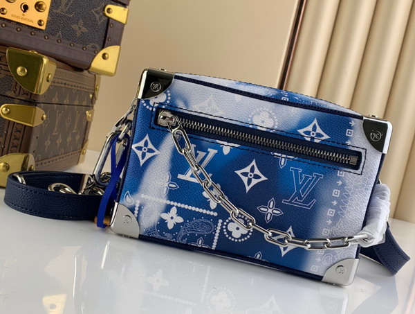 Louis Vuitton Mini Soft Trunk Monogram Bandana Leather M20557 Replica