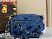 Louis Vuitton Mini Soft Trunk in Abyss Blue Monogram Aquagarden Coated Canvas M22588 Replica