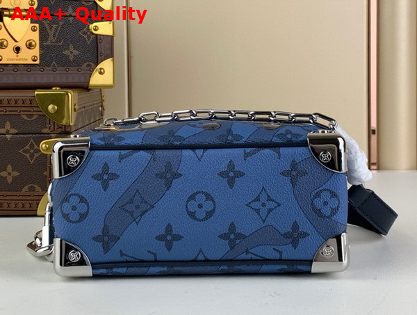 Louis Vuitton Mini Soft Trunk in Abyss Blue Monogram Aquagarden Coated Canvas M22588 Replica