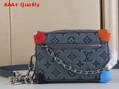 Louis Vuitton Mini Soft Trunk in Granite Gray Taurillon Monogram Leather Replica