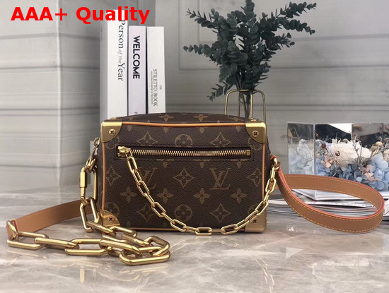 Louis Vuitton Mini Soft Trunk in Monogram Canvas with Brown Cowhide Leather Trim Replica