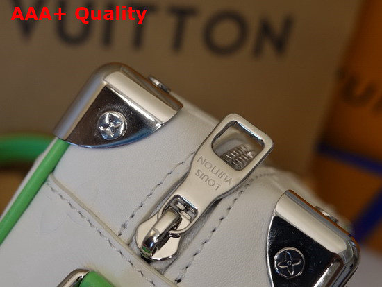Louis Vuitton Mini Soft Trunk in White Monogram Seal Cowhide Leather Replica