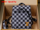 Louis Vuitton Mini Steamer White and Black Damier Canvas Replica