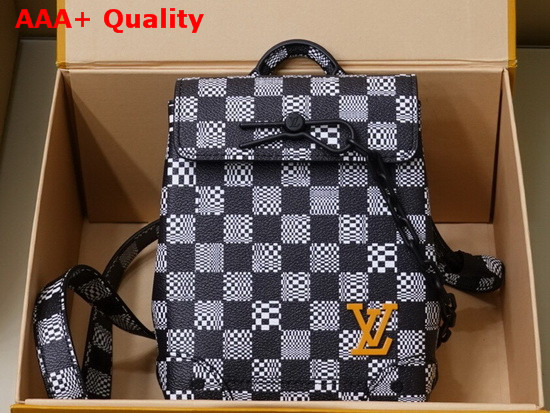 Louis Vuitton Mini Steamer White and Black Damier Canvas Replica