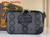 Louis Vuitton Modular Sling Bag Monogram Stripes Eclipse Coated Canvas M59338 Replica