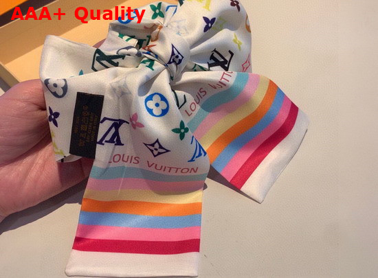 Louis Vuitton Monogram Bandeau White Multicolor Silk Replica