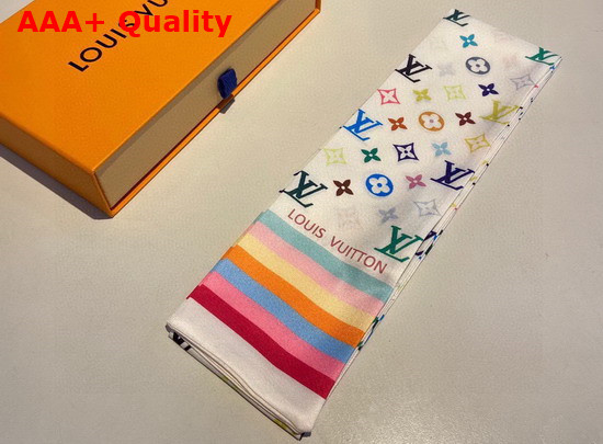 Louis Vuitton Monogram Bandeau White Multicolor Silk Replica