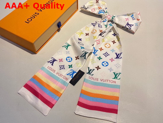 Louis Vuitton Monogram Bandeau White Multicolor Silk Replica