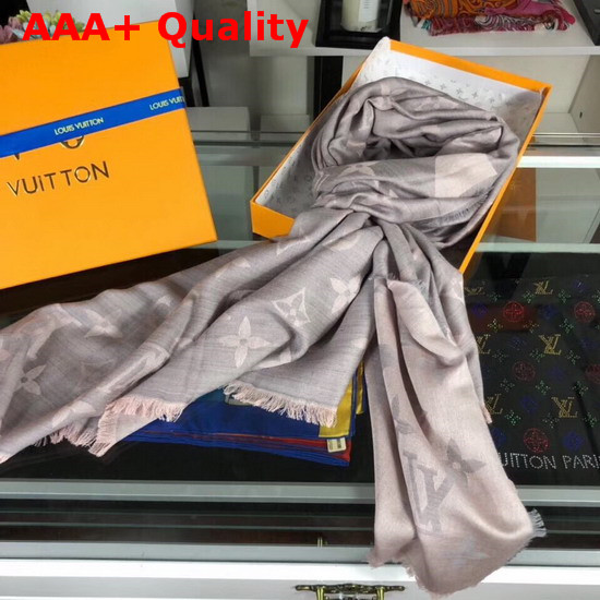Louis Vuitton Monogram Cashmere Stole in Pink Replica