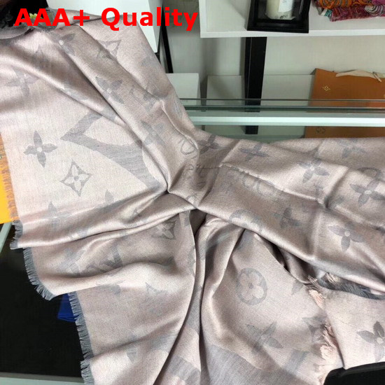 Louis Vuitton Monogram Cashmere Stole in Pink Replica