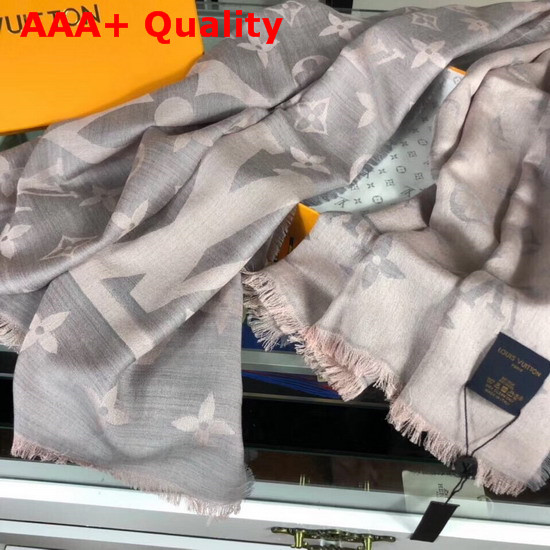 Louis Vuitton Monogram Cashmere Stole in Pink Replica
