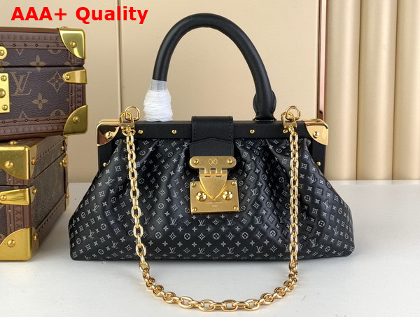 Louis Vuitton Monogram Clutch in Black Calfskin Leather M22326 Replica