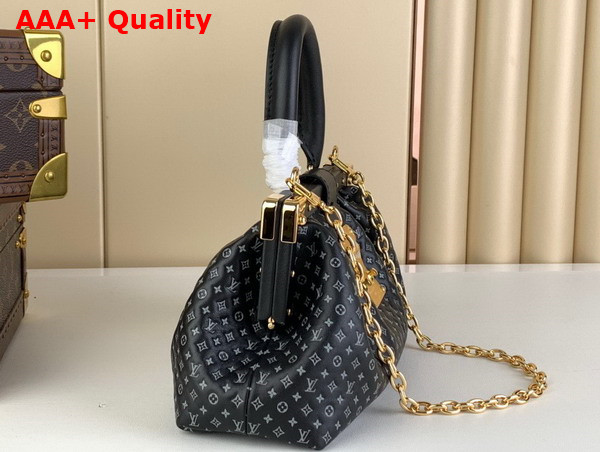 Louis Vuitton Monogram Clutch in Black Calfskin Leather M22326 Replica
