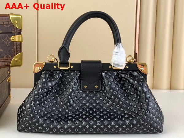 Louis Vuitton Monogram Clutch in Black Calfskin Leather M22326 Replica