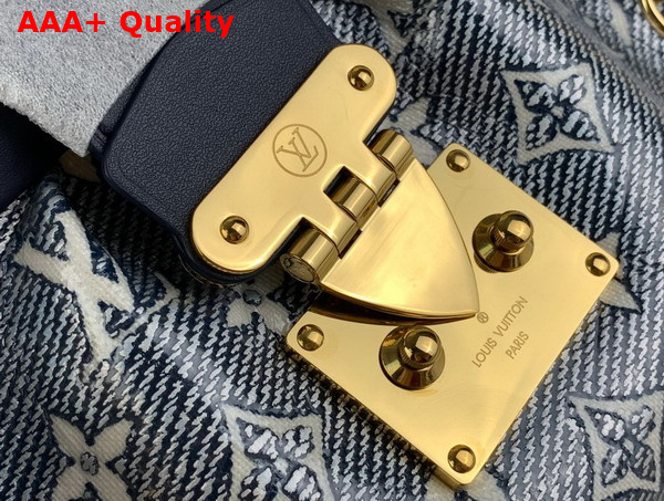 Louis Vuitton Monogram Clutch in Blue Monoglam Coated Canvas Replica