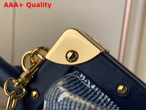 Louis Vuitton Monogram Clutch in Blue Monoglam Coated Canvas Replica