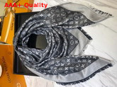 Louis Vuitton Monogram Denim Shawl in Black M71378 Replica