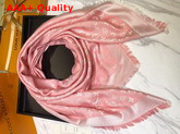 Louis Vuitton Monogram Denim Shawl in Rose Petale M76065 Replica