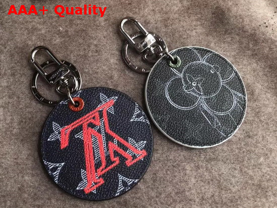 Louis Vuitton Monogram Vivienne Illustre Bag Charm and Key Holder Replica