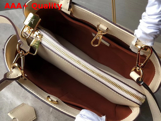 Louis Vuitton Montaigne MM Beige Rose Monogram Empreinte Leather M44311 Replica