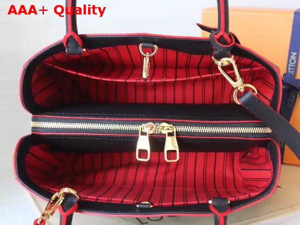 Louis Vuitton Montaigne MM Monogram Empreinte Marine Rouge Replica