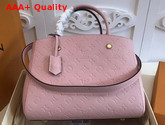 Louis Vuitton Montaigne MM Rose Poudre Monogram Empreinte Leather Replica