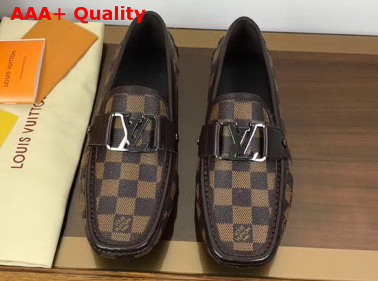 Louis Vuitton Monte Carlo Loafer Damier Ebene Canvas Replica