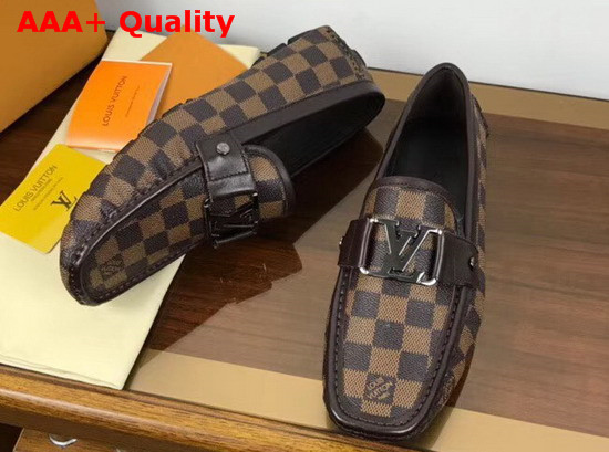 Louis Vuitton Monte Carlo Loafer Damier Ebene Canvas Replica
