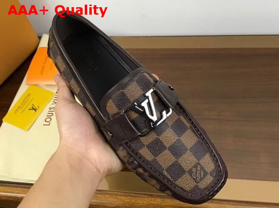 Louis Vuitton Monte Carlo Loafer Damier Ebene Canvas Replica