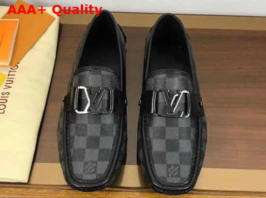 Louis Vuitton Monte Carlo Loafer Damier Graphite Canvas Replica