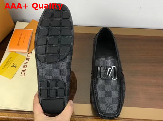Louis Vuitton Monte Carlo Loafer Damier Graphite Canvas Replica