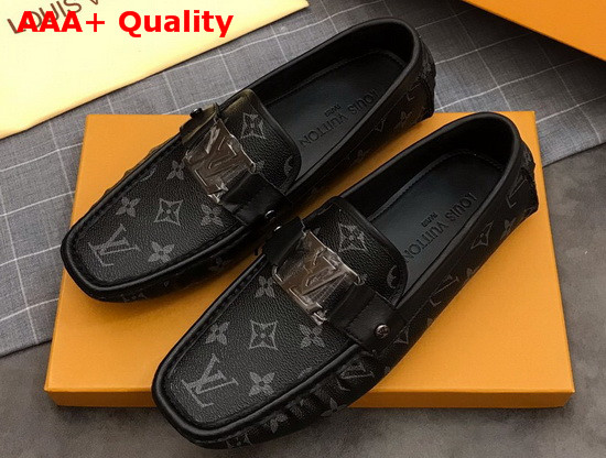 Louis Vuitton Monte Carlo Mocassin in Monogram Eclipse Canvas Replica
