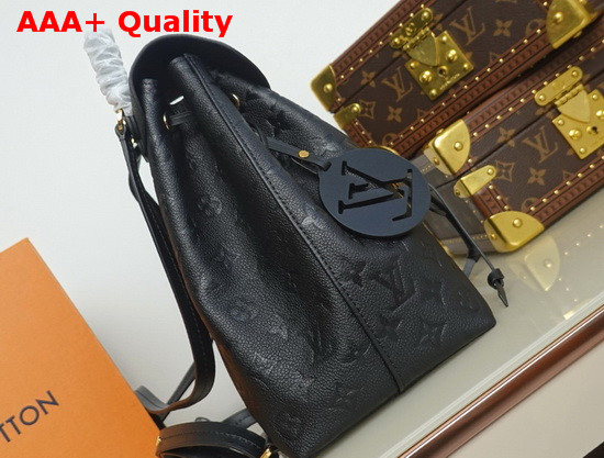 Louis Vuitton Montsouris Backpack Noir Monogram Empreinte Leather M45205 Replica