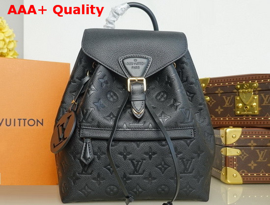 Louis Vuitton Montsouris Backpack Noir Monogram Empreinte Leather M45205 Replica