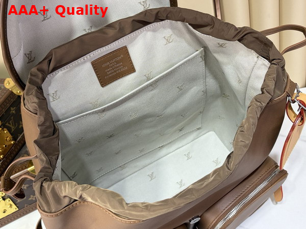 Louis Vuitton Montsouris Cargo Backpack in Caramel Calfskin Leather M28380 Replica