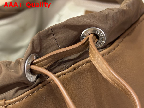 Louis Vuitton Montsouris Cargo Backpack in Caramel Calfskin Leather M28380 Replica