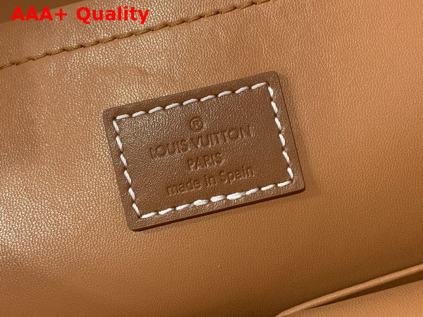 Louis Vuitton Montsouris Cargo Backpack in Caramel Ostrich Leather Replica