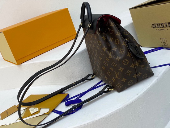 Louis Vuitton Montsouris PM Backpack in Monogram Canvas and Black Cowhide Leather M45515 Replica