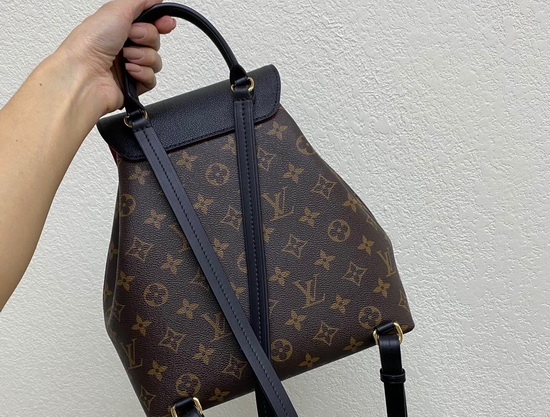 Louis Vuitton Montsouris PM Backpack in Monogram Canvas and Black Cowhide Leather M45515 Replica