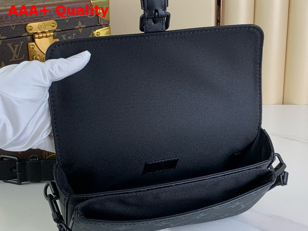 Louis Vuitton Montsouris Wearable Wallet in Monogram Eclipse Canvas M83567 Replica
