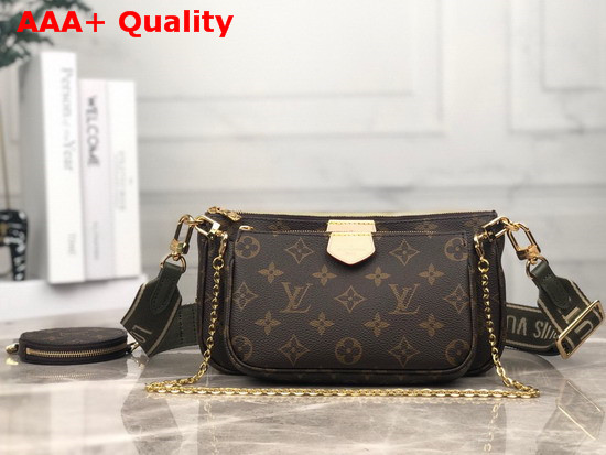 Louis Vuitton Multi Pochette Accessoires Digital Elclusive Prelaunch Kaki M44813 Replica