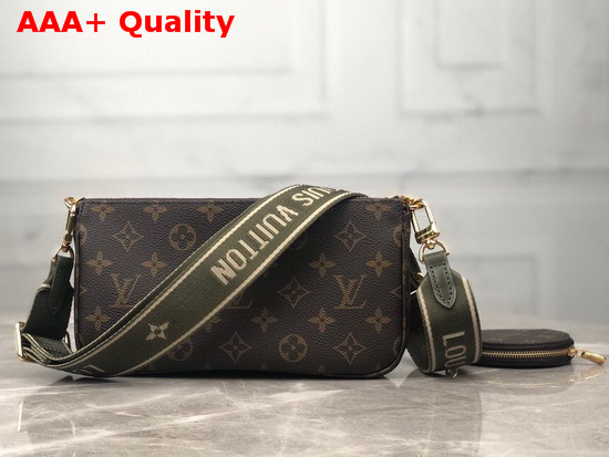 Louis Vuitton Multi Pochette Accessoires Digital Elclusive Prelaunch Kaki M44813 Replica