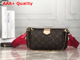 Louis Vuitton Multi Pochette Accessoires Digital Elclusive Prelaunch Red Replica