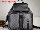 Louis Vuitton Multi Pocket Backpack in Damier Graphite Canvas Replica