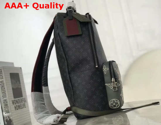 Louis Vuitton Multi Pocket Backpack in Monogram Eclipse Canvas Replica
