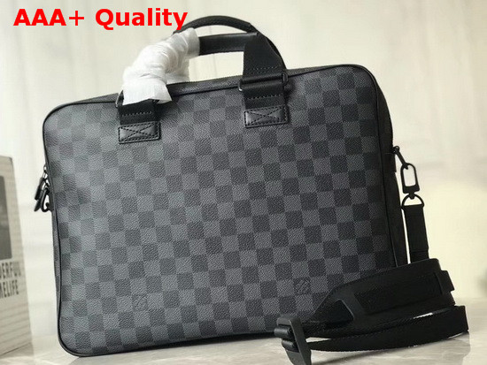 Louis Vuitton Multi Pocket Briefcase in Damier Graphite Canvas Replica