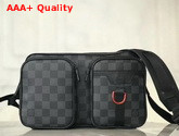 Louis Vuitton Multi Pocket Messenger Bag in Damier Graphite Canvas Replica