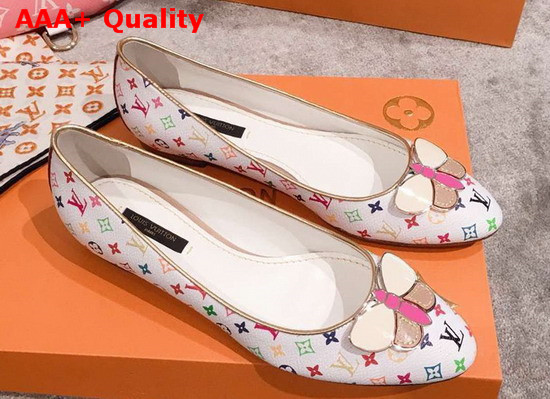 Louis Vuitton Multicolor Canvas Ballerina Shoes Replica