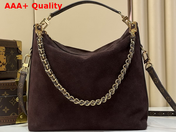 Louis Vuitton Multipass Handbag in Mahogany Suede Calfskin M2A468 Replica
